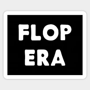 Flop Era typography white Sticker